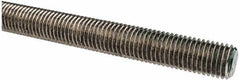 Made in USA - 3/4-10 UNC (Coarse), 3' Long, Stainless Steel Threaded Rod - Right Hand Thread - USA Tool & Supply