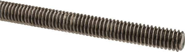 Made in USA - 5/16-18 UNC (Coarse), 6' Long, Stainless Steel Threaded Rod - Right Hand Thread - USA Tool & Supply