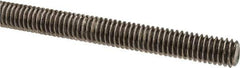 Made in USA - 5/16-18 UNC (Coarse), 6' Long, Stainless Steel Threaded Rod - Right Hand Thread - USA Tool & Supply
