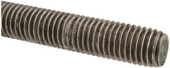 Made in USA - 5/8-11 UNC (Coarse), 6' Long, Stainless Steel Threaded Rod - Right Hand Thread - USA Tool & Supply