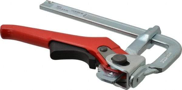 Bessey - 2-3/8" Deep Throat, 4" Max Capacity, Standard Sliding Arm Clamp - 400 Lb Clamping Pressure - USA Tool & Supply