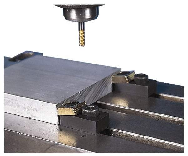 Mitee-Bite 1.94" OAL, 3/4" T slot, 17,792.89 N Holding Force, Steel, T Slot Toe Clamp 0.62" Body Height, 1" Jaw Wide x 0.38" Jaw Height, 1" Overall Height, 1.12" Wide - USA Tool & Supply