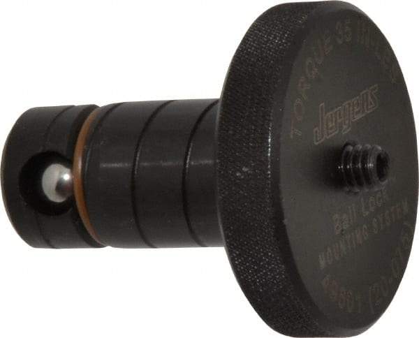 Jergens - 20mm Diam Ball Lock Modular Fixturing Shank - 1.53" Shank Length, 1-3/4" Head Diam, Compatible with 3/4" Thick Plate, 3,000 Lb Max Holding Force, 1/8 Key Size, Steel - USA Tool & Supply