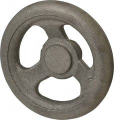 Made in USA - 5", Offset Handwheel - 1-1/4" Hub, Cast Iron, Plain Finish - USA Tool & Supply