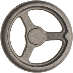 Made in USA - 8", Offset Handwheel - 1-3/4" Hub, Cast Iron, Plain Finish - USA Tool & Supply