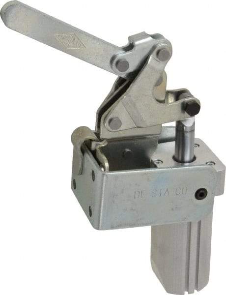 De-Sta-Co - 700 Lb Inner Hold Capacity, Vert Mount, Air Power Hold-Down Toggle Clamp - 1/8 NPT Port, 145 Max psi, 88° Bar Opening, 99.31mm Height Under Bar - USA Tool & Supply