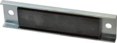 Eclipse - 28 Max Pull Force Lb, 5-1/2" Long x 1-3/8" Wide x 3/8" Thick, Rectangular Channel, Ceramic Fixture Magnet - 212°F Max Operating Temp, 0.01" Mounting Hole Diam, Stainless Steel Housing - USA Tool & Supply