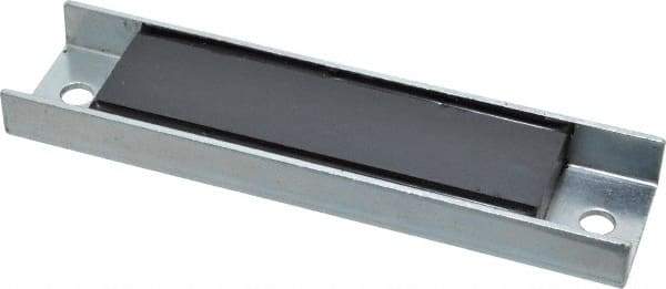 Eclipse - 49 Max Pull Force Lb, 5-1/2" Long x 1-3/8" Wide x 9/16" Thick, Rectangular Channel, Ceramic Fixture Magnet - 212°F Max Operating Temp, 0.01" Mounting Hole Diam, Stainless Steel Housing - USA Tool & Supply