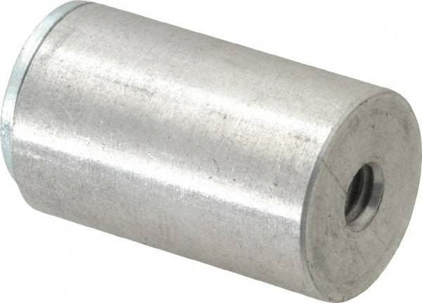 Mag-Mate - 1/4-2 Thread, 3/4" Diam, 1-3/16" High, 18 Lb Average Pull Force, Neodymium Rare Earth Pot Magnet - 1/4" Tapped Hole Depth, Aluminum Insulated - USA Tool & Supply