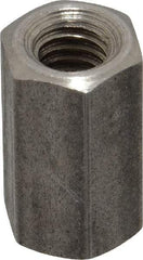 Made in USA - 5/16-18 UNC, 7/8" OAL Stainless Steel Standard Coupling Nut - 1/2" Width Across Flats - USA Tool & Supply