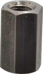 Made in USA - 5/16-24 UNF, 7/8" OAL Stainless Steel Standard Coupling Nut - 1/2" Width Across Flats - USA Tool & Supply