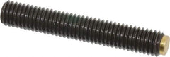 J.W. Winco - M8x1.25 Metric Coarse, 50mm Length of Thread, Soft Tip Point Set Screw - Grade 5.8 Steel, 4mm Key - USA Tool & Supply