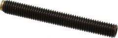 J.W. Winco - M8x1.25 Metric Coarse, 63mm Length of Thread, Soft Tip Point Set Screw - Grade 5.8 Steel, 4mm Key - USA Tool & Supply