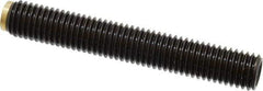 J.W. Winco - M12x1.75 Metric Coarse, 80mm Length of Thread, Soft Tip Point Set Screw - Grade 5.8 Steel, 6mm Key - USA Tool & Supply