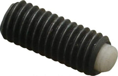J.W. Winco - M5x0.80 Metric Coarse, 12mm Length of Thread, Soft Tip Point Set Screw - Grade 5.8 Steel, 2.54mm Key - USA Tool & Supply