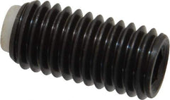 J.W. Winco - M10x1.50 Metric Coarse, 20mm Length of Thread, Soft Tip Point Set Screw - Grade 5.8 Steel, 5mm Key - USA Tool & Supply