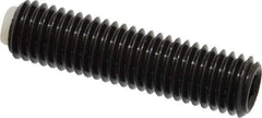 J.W. Winco - M10x1.50 Metric Coarse, 40mm Length of Thread, Soft Tip Point Set Screw - Grade 5.8 Steel, 5mm Key - USA Tool & Supply
