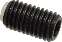 J.W. Winco - M12x1.75 Metric Coarse, 20mm Length of Thread, Soft Tip Point Set Screw - Grade 5.8 Steel, 6mm Key - USA Tool & Supply