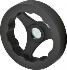 J.W. Winco - 100mm, Handwheel - 24mm Hub, Plastic, Plain Finish - USA Tool & Supply
