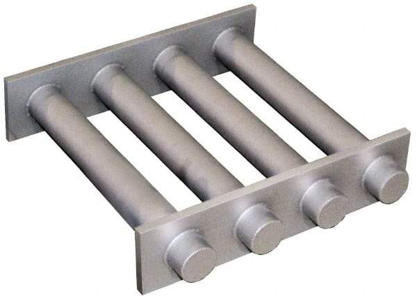 Mag-Mate - 6 Inch Long Square Grate Separator - Ceramic Magnet, Diverter, 3 Tubes - USA Tool & Supply