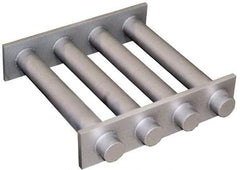 Mag-Mate - 10 Inch Long Square Grate Separator - Ceramic Magnet, 5 Tubes - USA Tool & Supply