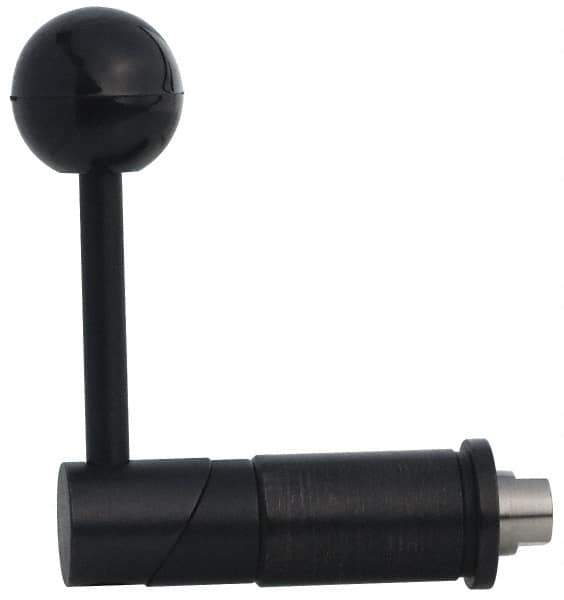 TE-CO - Tapered Cam Action Indexing Plunger - 1.1400" Body Diam, 1-1/2" Body Length, 3-1/2" Handle Length, 3/8" Plunger Projection - USA Tool & Supply