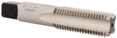 Heli-Coil - 1-8 UNC, H4, 4 Flute, Bottoming Chamfer, Bright Finish, High Speed Steel Hand STI Tap - 5-3/4" OAL, 2-9/16" Thread Length, 1" Square Length, 0.766" Square Size, 3B Class of Fit - USA Tool & Supply
