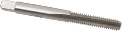 Heli-Coil - #10-24 UNC, H2, 3 Flute, Bottoming Chamfer, Bright Finish, High Speed Steel Hand STI Tap - 2-1/2" OAL, 1" Thread Length, 5/16" Square Length, 0.191" Square Size, 3B Class of Fit - Exact Industrial Supply