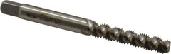 Heli-Coil - #8-32 UNC, 3 Flute, Bottoming Chamfer, Bright Finish, High Speed Steel Spiral Flute STI Tap - Right Hand Flute, 2-3/8" OAL, 0.22" Shank Diam, 15/16" Thread Length, 3B Class of Fit - Exact Industrial Supply
