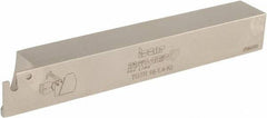 Iscar - External Thread, 0.5906" Max Depth of Cut, 1.4mm Min Groove Width, 140mm OAL, Right Hand Indexable Grooving Cutoff Toolholder - 3/4" Shank Height x 3/4" Shank Width, TAG Insert Style, TGT Toolholder Style, Series Tang-Grip - USA Tool & Supply