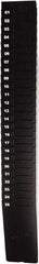 Lathem Time - 33-1/2" High x 4-1/2" Wide 25 Pocket Adjustable Time Card Rack - Black, Use with Time Cards - USA Tool & Supply