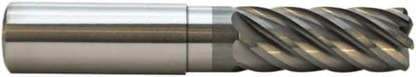 M.A. Ford - 12mm, 7 Flute, Single End, Solid Carbide, 2mm Corner Radius End Mill - 120mm OAL, 38° Helix, Right Hand Flute, 30mm LOC, Right Hand Cut, 60mm Extended Reach - USA Tool & Supply