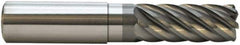 M.A. Ford - 12mm, 7 Flute, Single End, Solid Carbide, 3mm Corner Radius End Mill - 120mm OAL, 38° Helix, Right Hand Flute, 30mm LOC, Right Hand Cut, 60mm Extended Reach - USA Tool & Supply