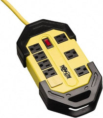 Tripp-Lite - 8 Outlets, 120 VAC15 Amps, 15' Cord, Power Outlet Strip - Keyhole, Tab Mount, 5-15 NEMA Configuration, 10.26" Strip - USA Tool & Supply