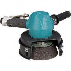 Dynabrade - 6" Wheel Diam, 6,000 RPM, Pneumatic Angle & Disc Grinder - 5/8-11 Spindle, 80 CFM, Rear Exhaust - USA Tool & Supply