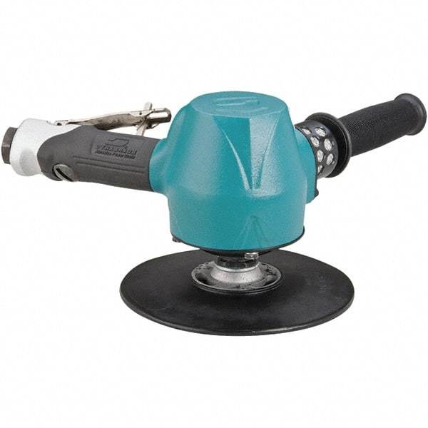 Dynabrade - 7" Max Disc, 6,000 RPM, Pneumatic Handheld Disc Sander - 80 CFM, 1/2" Inlet, 2 hp, 90 psi - USA Tool & Supply