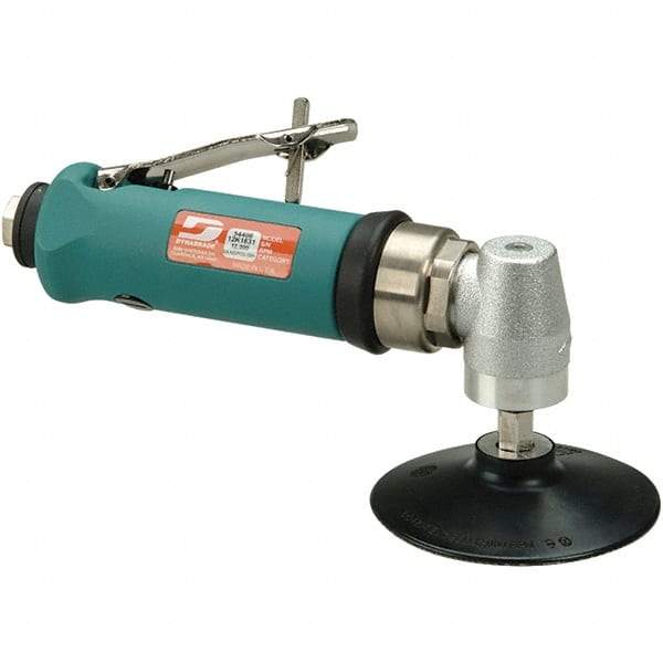 Dynabrade - 4" Max Disc, 12,000 RPM, Pneumatic Handheld Disc Sander - 39 CFM, 1/4" Inlet, 0.7 hp, 90 psi - USA Tool & Supply