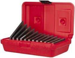 SPI - 0.25 to 30° Angle, 3 Inch Long, Angle Block Set - 0.0001 Inch Per Inch, 30 Arc Seconds Accuracy, 45-50 Rc Hardness, 12 Pieces - USA Tool & Supply