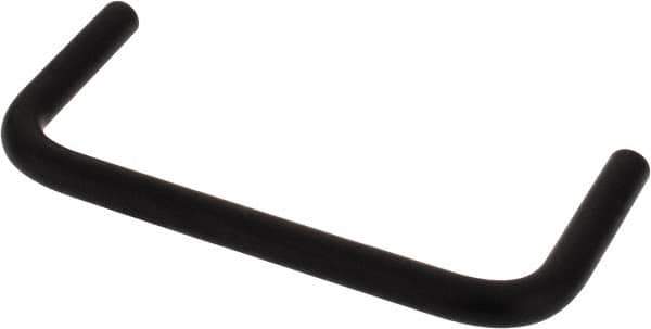 Electro Hardware - 4-40 Internal Thread, 5/32" Handle Diam, Black Anodized Aluminum Drawer Pull - 2" Center to Center - USA Tool & Supply