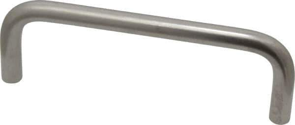 Electro Hardware - 10-32 Internal Thread, 5/16" Handle Diam, Passivated Stainless Steel Drawer Pull - 4" Center to Center - USA Tool & Supply
