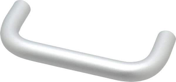 Electro Hardware - 10-32 Internal Thread, 1/2" Handle Diam, Clear Anodized Aluminum Drawer Pull - 4" Center to Center - USA Tool & Supply