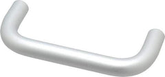 Electro Hardware - 10-32 Internal Thread, 1/2" Handle Diam, Clear Anodized Aluminum Drawer Pull - 4" Center to Center - USA Tool & Supply
