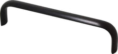 Electro Hardware - 6" Center to Center, Brush Black Anodized Aluminum Pull Handle - 1.5" High - USA Tool & Supply