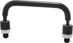 Electro Hardware - 4" Center to Center, Black Anodized Aluminum Pull Handle - 1.85" High - USA Tool & Supply