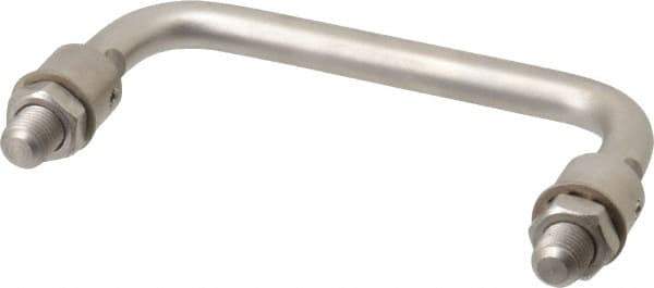 Electro Hardware - 4" Center to Center, Passivated Stainless Steel Pull Handle - 1.85" High - USA Tool & Supply