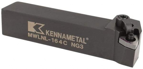 Kennametal - MWLN, Left Hand Cut, 5° Lead Angle, 1" Shank Height x 1" Shank Width, Negative Rake Indexable Turning Toolholder - 5" OAL, WN..43. Insert Compatibility, Series Kenloc - USA Tool & Supply