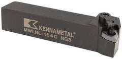 Kennametal - MWLN, Left Hand Cut, 5° Lead Angle, 1" Shank Height x 1" Shank Width, Negative Rake Indexable Turning Toolholder - 5" OAL, WN..43. Insert Compatibility, Series Kenloc - USA Tool & Supply