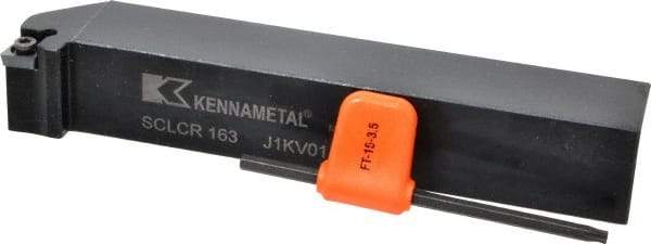 Kennametal - SCLC, Right Hand Cut, 5° Lead Angle, 1" Shank Height x 1" Shank Width, Neutral Rake Indexable Turning Toolholder - 6" OAL, CC..32.5. Insert Compatibility, Series Screw-On - USA Tool & Supply