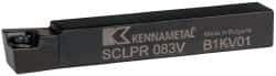 Kennametal - SCLP, Right Hand Cut, 5° Lead Angle, 1/2" Shank Height x 1/2" Shank Width, Positive Rake Indexable Turning Toolholder - 3-1/2" OAL, CP..32.5. Insert Compatibility, Series Screw-On - USA Tool & Supply
