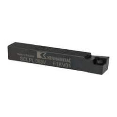 Kennametal - SCLP, Left Hand Cut, 5° Lead Angle, 1/2" Shank Height x 1/2" Shank Width, Positive Rake Indexable Turning Toolholder - 3-1/2" OAL, CP..32.5. Insert Compatibility, Series Screw-On - USA Tool & Supply